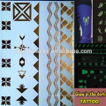 OEM Wholesale glow in the dark tattoo fashion brands temporary tattoo Sticker for adults GLIS008